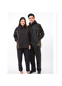 Áo mưa bộ 1 đầu 1 người 2 lớp phủ PU cao cấp chống thấm mưa cực tốt
