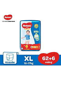 Tặng 6 miếng - Tã Quần Huggies Dry XL62 ( từ 12-17kg) - HSD Luôn Mới