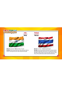 Sách Song Ngữ Anh - Việt - Cùng Bé Khám Phá Thế Giới Xung Quanh - Cờ Các Nước Châu Á