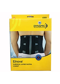 Đai Cố Định Thắt Lưng Cột Sống, Đai thoát vị đĩa đệm Elnova (Màu Đen)