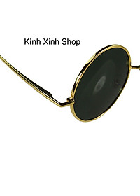 Kính râm Nam Nữ Mắt Tròn Thầy Bói Kim Loại Dày Chắc Chắn Thời Trang