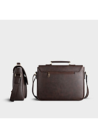 Túi Trita ( Thời trang nam nắp gập phối quai trên - Túi đeo chéo da RTN8 )