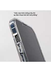Ốp lưng giảm sốc chống va đập chống ố vàng cho iPhone 15 Pro Max / 15 Pro / 15 Plus / iP 15 hiệu X-level ICE Crystal trang bị đệm khí ẩn bốn góc, Mặt lưng PC chống ố vàng - Hàng nhập khẩu