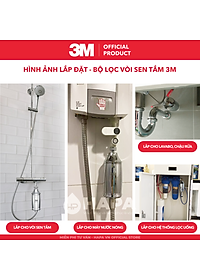 Bộ Lọc Nước Vòi Sen Tắm Nóng Lạnh 3M SFKC01-CN1 | 3M HSF-IS Tự Lắp Đặt Dễ Dàng - Hàng Chính Hãng 3M