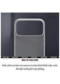 Ốp lưng dẻo silicon trong suốt mỏng 0.6mm cho iPhone 17 Pro Max / 17 Air / iP 17 Pro / 17 hiệu Hotcase Ultra thin - Chống trầy xước, siêu mỏng, độ trong full HD - Hàng nhập khẩu