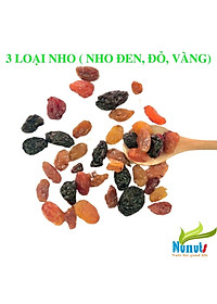 Nho khô thập cẩm Chile ( gói 100g) , ngọt tự nhiên, không tẩm ướp đường , ăn vặt cực ngon Nunuts .