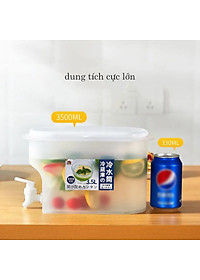 Bình Nước 3.5L Có Vòi Để Tủ Lạnh Cao Cấp,Đựng Nước Trái Cây Tiện Lợi Đa Năng Ngăn Nắp
