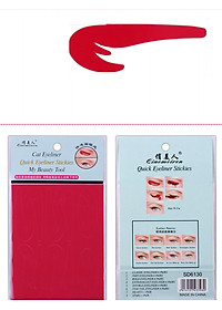 Sét 36 đôi miếng dán kẻ vẽ mắt mèo nhiều lần tiện lợi KM08 (6 tấm giấy mỗi tấm có 6 đôi miếng dán)