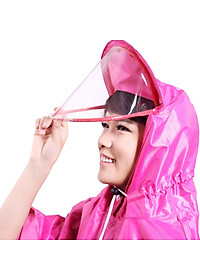 Áo mưa có kính che mặt an toàn - Giao màu ngẫu nhiên