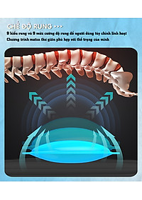 Nệm (đệm) massage ô tô cao cấp Nikio NK-150 - Con lăn 3D xoa bóp cổ vai gáy, kết hợp nhiệt nóng sưởi ấm lưng, cổ và rung toàn thân tạo cảm giác thư giản, túi khí nâng đỡ cột sống lưng