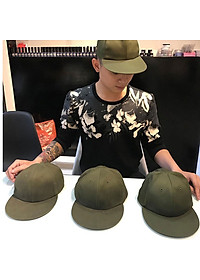 Mũ Lưỡi Trai Lính Mỹ US ARMY U553, Nón Kết Vành Phẳng, Màu Lính, Kiểu Dáng Mũ 6 Múi Phong Cách Soái Ca-HÀNG CHÍNH HÃNG