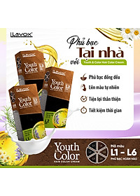 Nhuộm Phủ Bạc Cao Cấp Lavox 60ml x2 - L1 - Đen