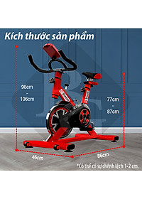 Xe Đạp Tập Thể Dục Đa Năng Tại Nhà Air Bike MK207 + Kèm Máy Massage Xung Điện