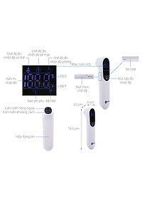 Máy Đo Nhiệt Kế Kachi JXB-315 Cảm Biến Hồng Ngoại có chứng nhận FDA Mỹ
