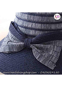 Nón đi biển vành rộng chống nắng, phối 2 màu thời trang phong cách xuân hè Châu Âu - Hạnh Dương