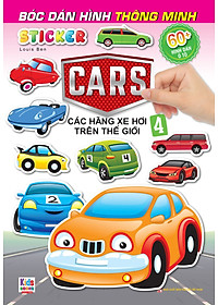 Sách - Combo 4 Cuốn Bóc Dán Hình Sticker Thông Minh - Cars: Các Hãng Xe Hơi Trên Thế Giới