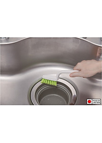 Bàn chải chà sàn nhà tắm và các góc cạnh khó cọ rửa, vệ sinh hàng nội địa Nhật Bản (Made in Japan)