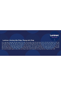 Đĩa Thủy Tinh Luminarc Diwali Trianon Trắng 20cm đựng thức ăn, kháng vỡ, cường lực - Bộ 3 đĩa - N3647