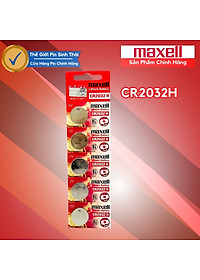 Vỉ 5 Viên Pin CR2032 Maxell Lithium 3V Made in JAPAN - Hàng chính hãng