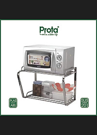 Kệ Lò Vi Sóng Inox Treo Tường Cao Cấp Loại Lớn Chắc Chắn Prota - PT-972