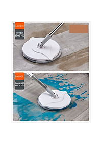 Bộ Cây Lau Nhà Thông Minh K8 Xoay 360 Độ, Siêu Nhanh - Chổi Lau Nhà Tách Nước, Cán Inox Chắc Chắn, Tiện Lợi, Sạch Gọn - Hàng Loại 1 - Chính Hãng MINIIN