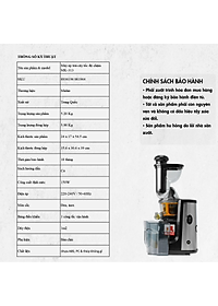 Máy Ép Trái Cây Mishio MK313 motor đồng máy nặng 5.2Kg - Hàng Chính Hãng