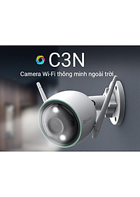 Camera IP Wifi ngoài trời EZVIZ C3N 1080P - ban đêm có màu - hổ trợ thẻ nhớ lên đến 256G - hàng nhập khẩu