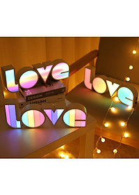 Đèn LED Hộp 3D Chữ love Trang Trí Tiệc, Lễ Cưới