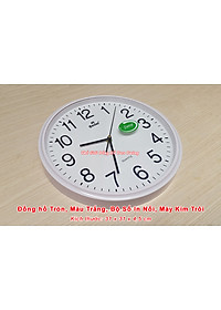 Đồng hồ Treo Tường Cao cấp KIM TRÔI EASTAR Tròn 31cm - Số Nổi 3D - Tặng Pin Maxell - BH 1 Năm