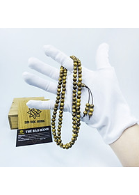 Vòng tay trầm hương tràng 108 hạt Tốc SƠN MỘC HƯƠNG tặng 1 mốc khóa SMH