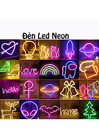 Đèn LED Neon Trang Trí KUNBE Treo Tường Decor Phòng Làm Việc, Phòng Ngủ, Sự Kiện Đa Dạng Kiểu Dáng Màu Sắc