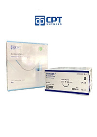 Chỉ phẫu thuật không tiêu CPT Caresilk Silk số 0 - S35A26