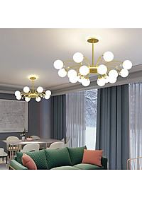 Đèn chùm DESPE loại 8 bóng kiểu dáng hiện đại, sang trọng trang trí nhà cửa độc đáo - kèm bóng LED chuyên dụng.