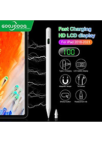 [HÀNG CHÍNH HÃNG GOOJODOQ] CD3276 - Bút cảm ứng Digital Power Display Anti-mistouch Stylus dành cho "phiên bản iPad 2018 trở lên  iPad 10/9/8/7/6 iPad Air 3/4/5 iPad Mini 5/6 iPad Pro 11/12,9 inch (Vui lòng cập nhật hệ thống lên phiên bản 12.2 trở lên)"