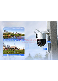Camera Wifi IMOU 2 Mắt Ngoài Trời S7XP Cruiser Dual 6MP/10MP, quay 360 độ, đàm thoại 2 chiều - Hàng chính hãng