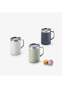Ly giữ nhiệt inox 304 LocknLock Metro Mug 475ml LHC4219, Hàng chính hãng, tay cầm chắc chắn, nắp xoay dễ mở - JoyMall