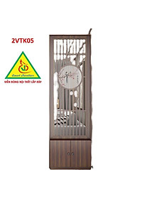 Tủ kệ trang trí kiêm vách ngăn phòng khách , nhà bếp 2VTK05 - Nội thất lắp ráp Viendong Adv