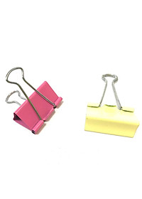 Kẹp Bướm Màu 41mm Flexoffice - FO-DCC05 (24 Chi Tiết)