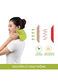 Gối Chườm Nóng Thảo Dược Hapaku - Làm Nóng Bằng Điện