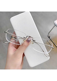 kính lão nam nữ không viền phong cách trẻ trung phù hợp khuôn mặt to và vừa A07