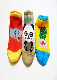 Combo 3 Đôi Vớ Chống Trượt Kamekid Bé Trai Từ 3 Tháng - 2 Tuổi