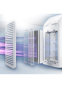 Máy lọc không khí 2 trong 1 kèm chức năng tạo độ ẩm Philips Series 3000 AC2726/00 - Hàng Nhập Khẩu