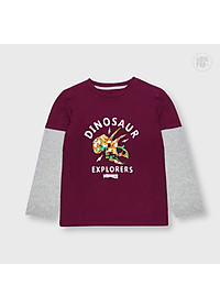 Bộ bé trai thu đông BIGFOX - MISS MEOW size đại, bộ dài tay cho bé hình in khủng long cỡ trẻ em 3-11 tuổi 11 - 37 kg