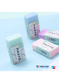 Gôm tẩy bút chì không mùi Pastel Pazto Thiên Long E-010 - Màu ngẫu nhiên - combo 10