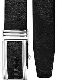 Thắt Lưng Nam Da Đà Điểu Bản Lớn Huy Hoàng HT4417 - Đen