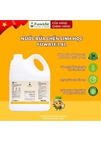 Nước rửa chén hữu cơ enzyme sinh học dứa Fuwa3e 3.8L 