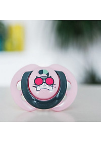 Ty ngậm thoáng khí cho bé Tommee Tippee Air 0-6 tháng (vỉ đôi) - Mèo hồng