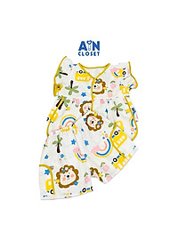 Bộ quần áo Ngắn bé gái họa tiết Sư Tử Vàng cotton - AICDBGRT3RQZ - AIN Closet