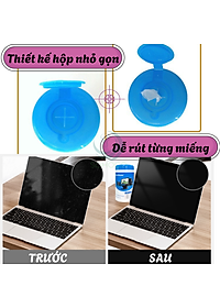 Hộp Khăn Lau Màn Hình 68 Miếng Tiện Lợi- Khăn Ướt Chuyên Dụng Lau Màn Hình – 68 Miếng- Hộp Khăn Lau Điện Tử Đa Năng 68 Miếng- Hộp Khăn Lau Màn Hình Không Xơ – 68 Miếng- Hộp Khăn Ướt Vệ Sinh Thiết Bị Công Nghệ – 68 Miếng,… Hàng nhập khẩu