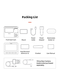 Camera Hành Trình Trước Ô Tô Xiaomi 70mai A800S - Phiên Bản Quốc Tế - HÀNG NHẬP KHẨU